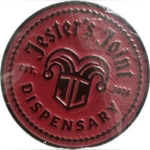 Jester's Joint Red Pin | 1” | NEW